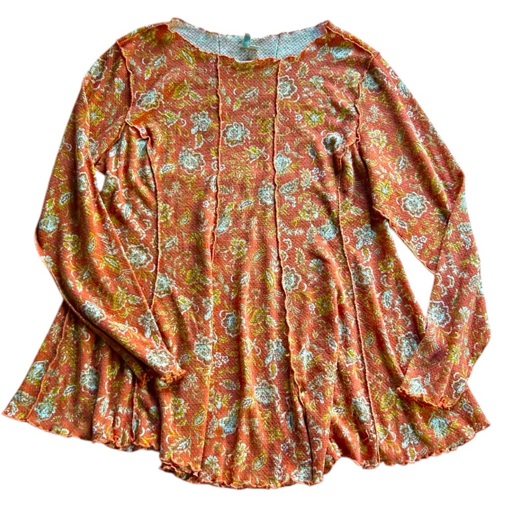 Cato floral casual long sleeve top 18W 20W